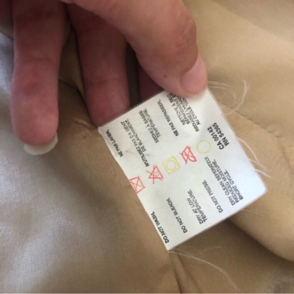 VINTAGE Camel Brown Wool & Cashmere Blend Coat - Picture 3 of 11